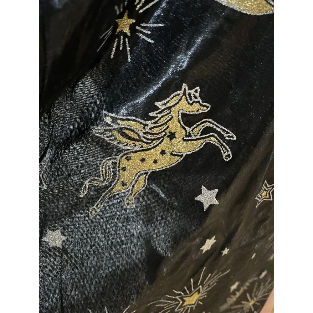Celestial Metallic Mesh Sheer Cape OS Mythical Whimsical Gothic Goth Cosmic 90s